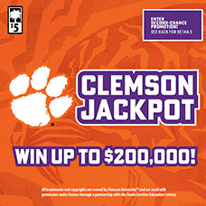 Clemson Jackpot Scratch-Off Game Link