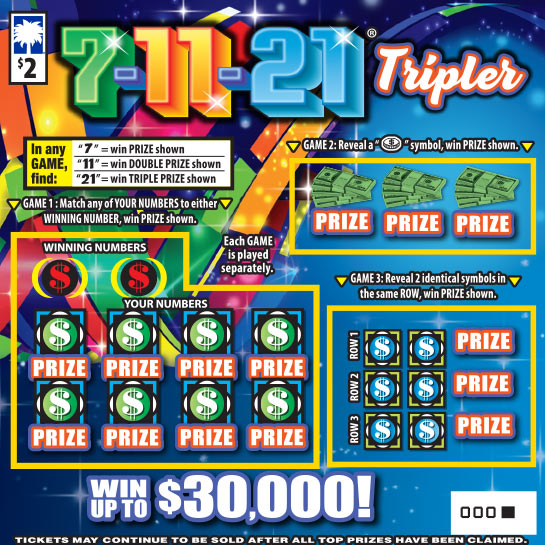 7-11-21 Tripler Scratch-Off Game Image