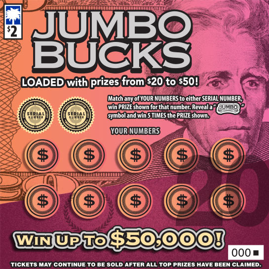 Jumbo Bucks Scratch-Off Game Image