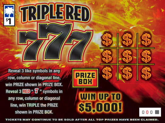 Triple Red 777 ($1) Scratch-Off Image